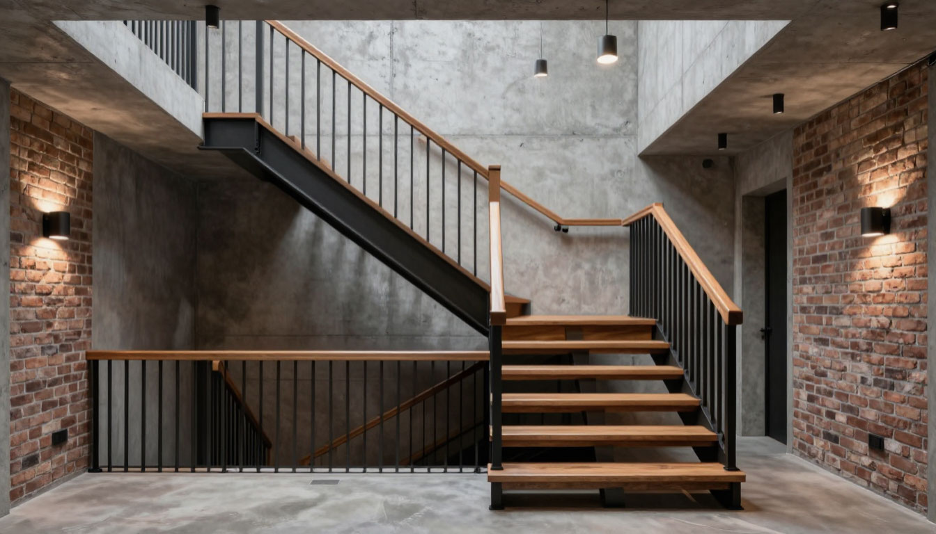 комбинированная лестница